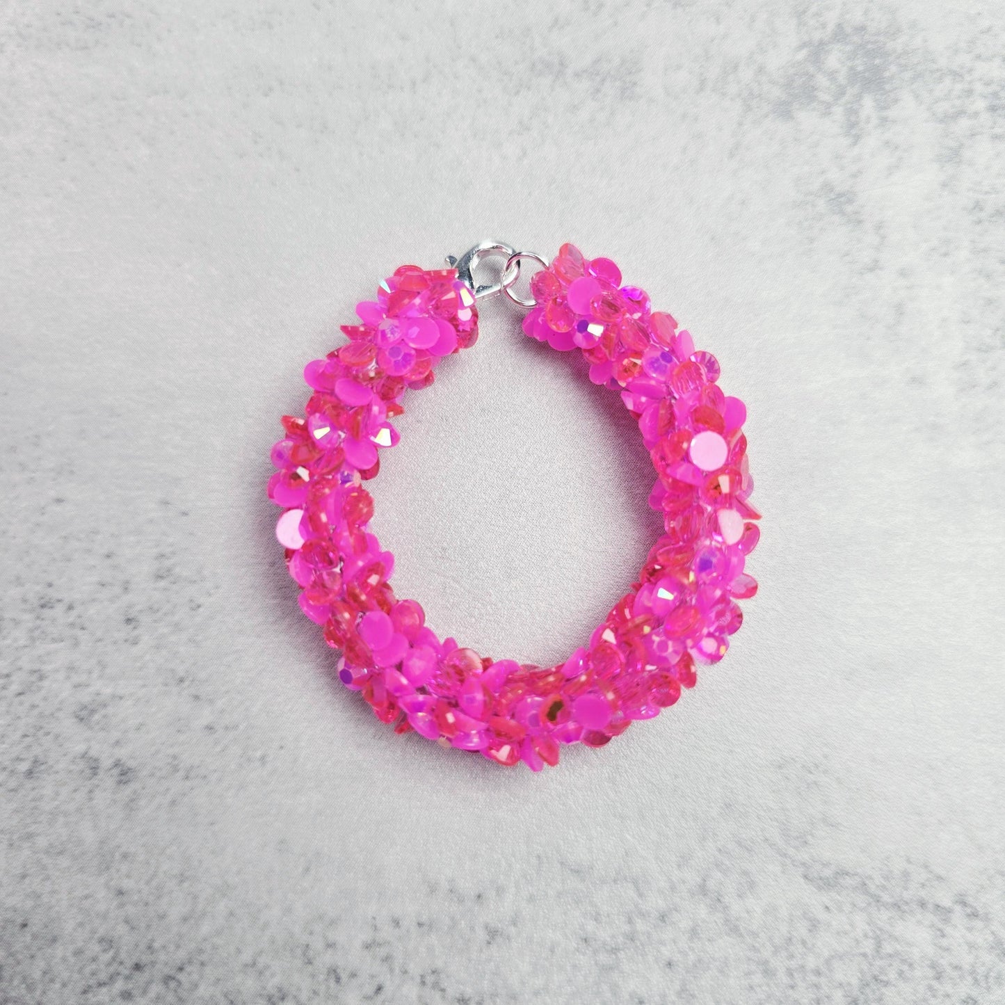 Iced Hot Pink Handle Stacker, Tumbler Handle Charms, Tumbler Accessories, Tumbler Cup Charms, Gift for Wife, Daughter, Friend, or Coworker