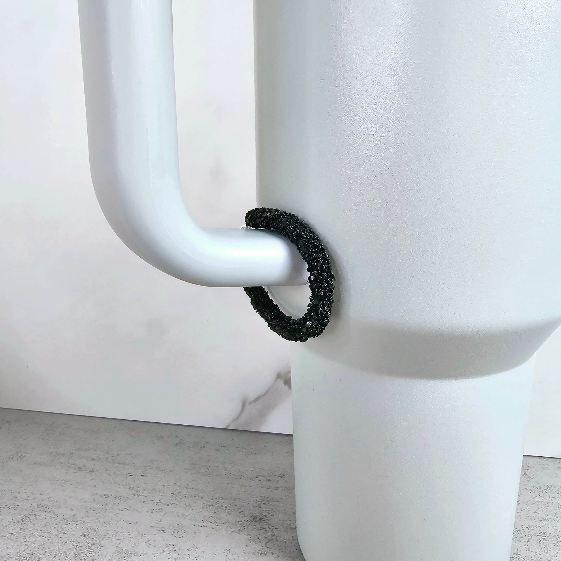 Black Handle Stacker, Tumbler Handle Charms, Tumbler Accessories, Tumbler Cup Charm, Gift for Wife, Daughter, Friend, or Coworker