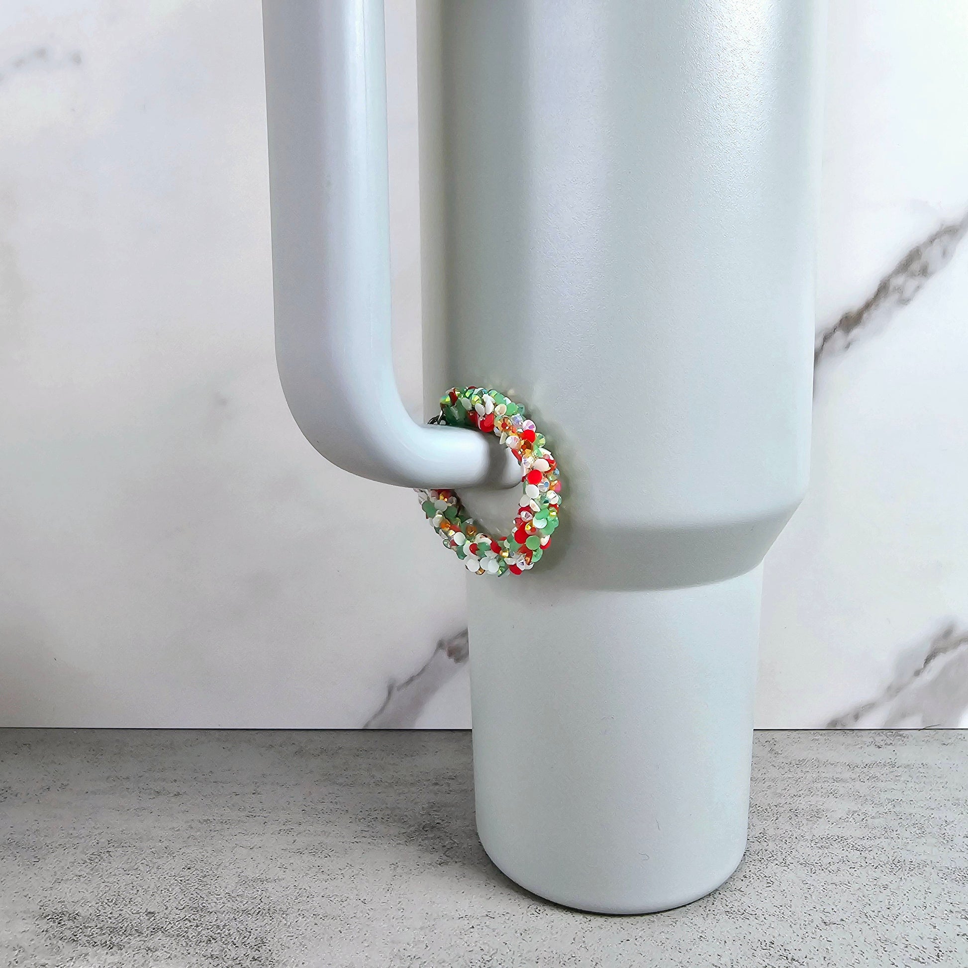 Chunky Christmas Bling Handle Stacker, Tumbler Handle Charms, Tumbler Accessories, Gift for Wife, Daughter, Friend, or Coworker