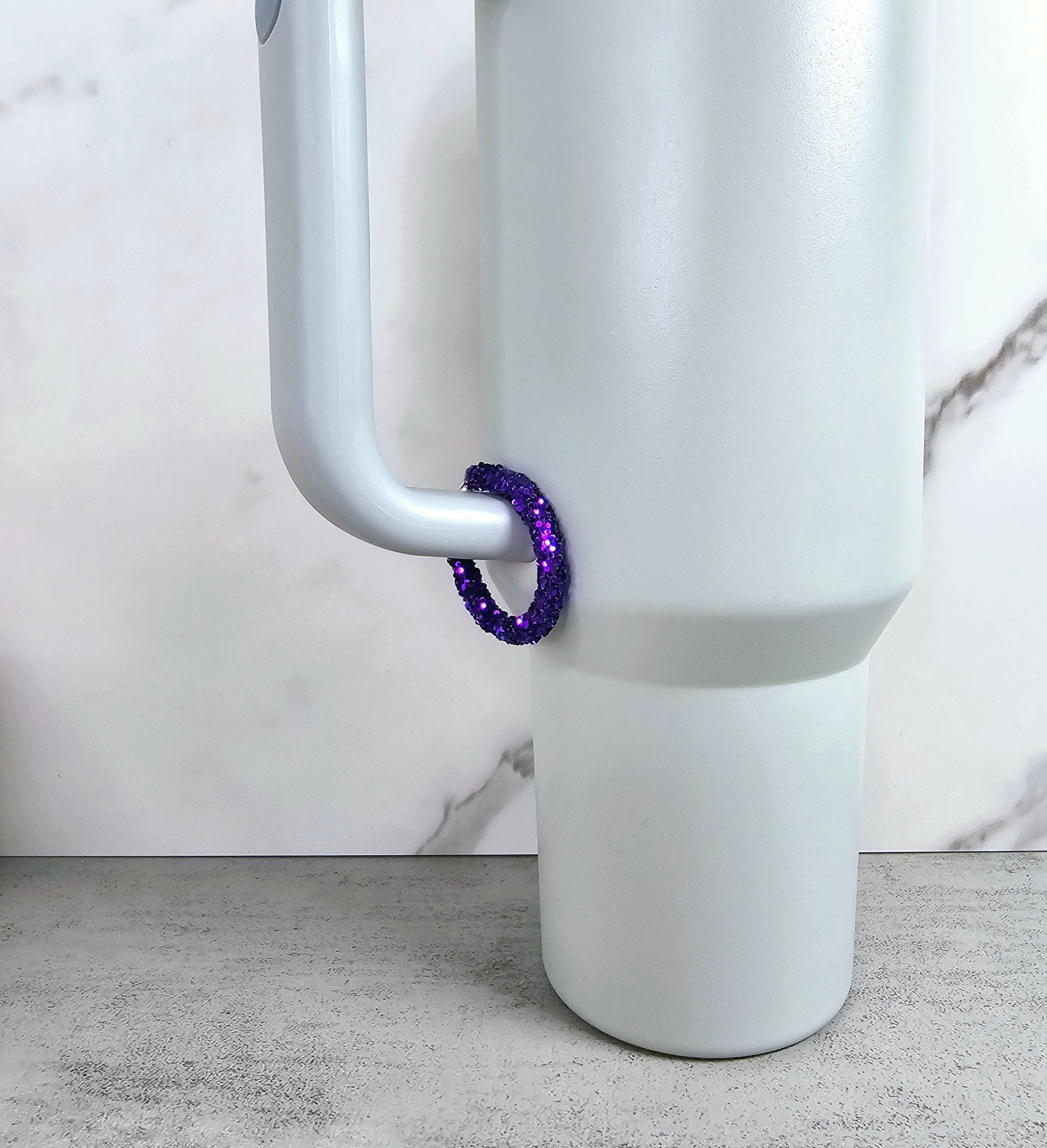 Purple Handle Stacker, Tumbler Handle Charms, Tumbler Accessories, Tumbler Cup Charm, Gift for Wife, Daughter, Friend, or Coworker