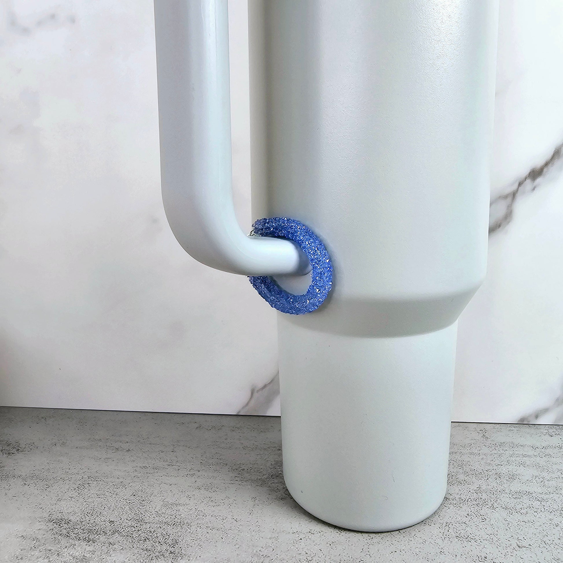 Chunky Blue Handle Stacker, Tumbler Handle Charms, Tumbler Accessories, Tumbler Cup Charm, Gift for Wife, Daughter, Friend, or Coworker