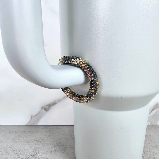 Leopard Handle Stacker, Tumbler Handle Charms, Tumbler Accessories, Tumbler Cup Charms, Gift for Wife, Daughter, Friend, or Coworker