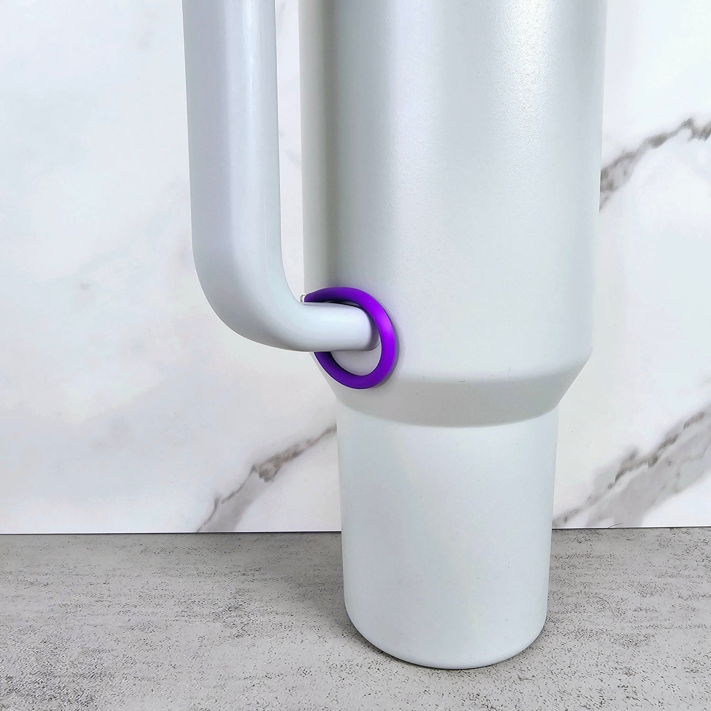 Purple Rubber Handle Stacker, Tumbler Handle Charms, Tumbler Accessories, Tumbler Cup Charms, Gift for Wife, Daughter, Friend, or Coworker