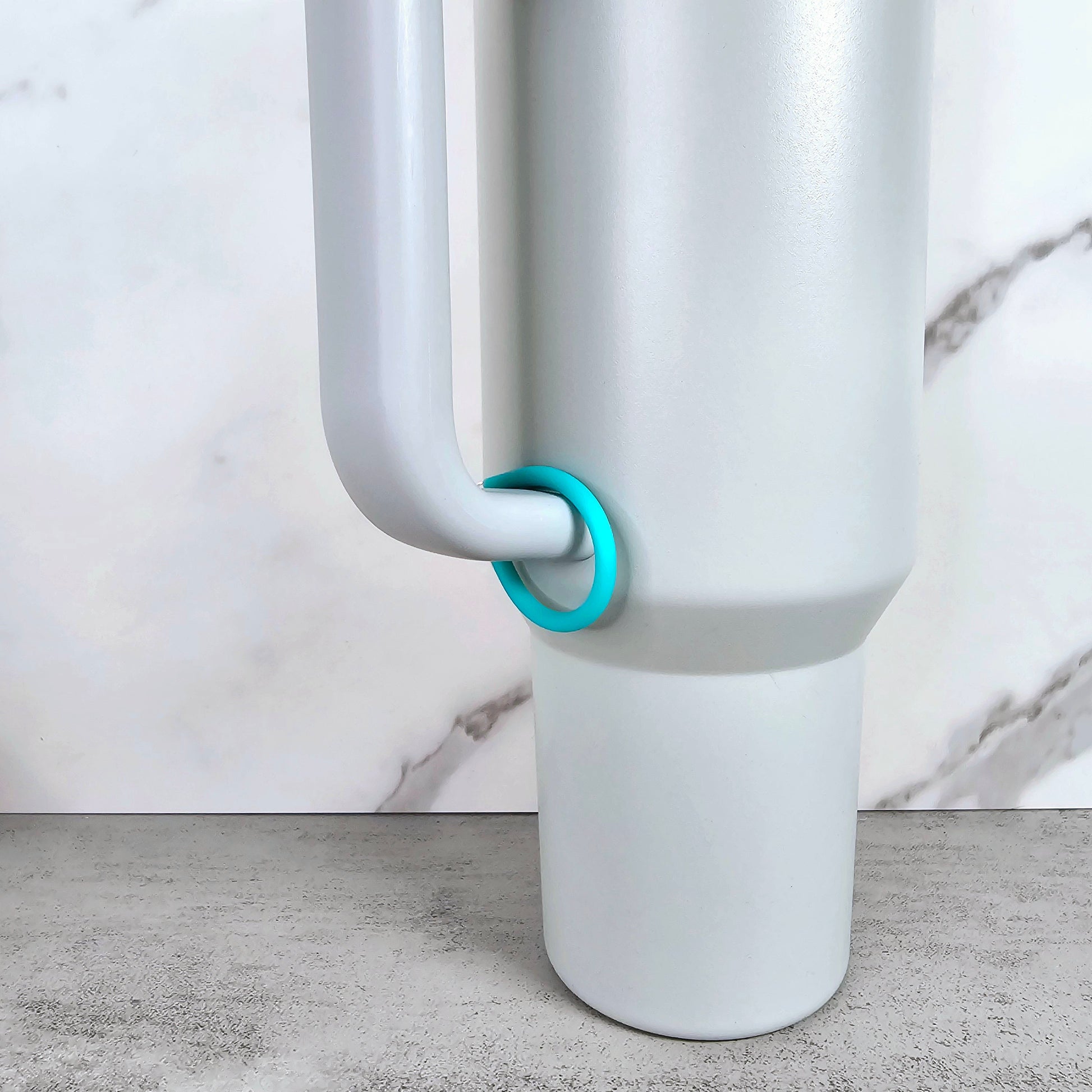 Turquoise Rubber Handle Stacker, Tumbler Handle Charms, Tumbler Accessories, Tumbler Cup Charm, Gift for Wife, Daughter, Friend, or Coworker