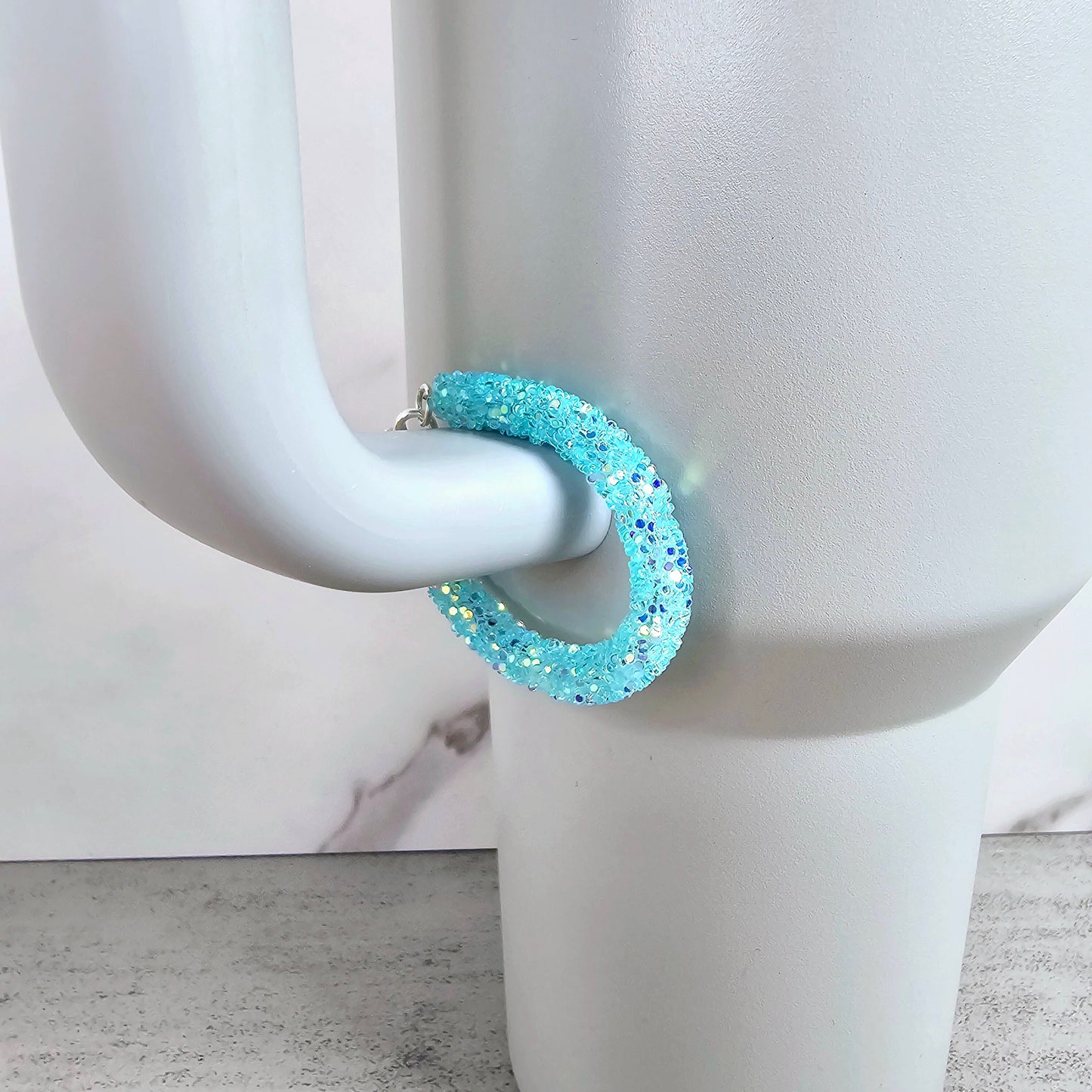 Turquoise Handle Stacker, Tumbler Handle Charms, Tumbler Accessories, Tumbler Cup Charm, Gift for Wife, Daughter, Friend, or Coworker