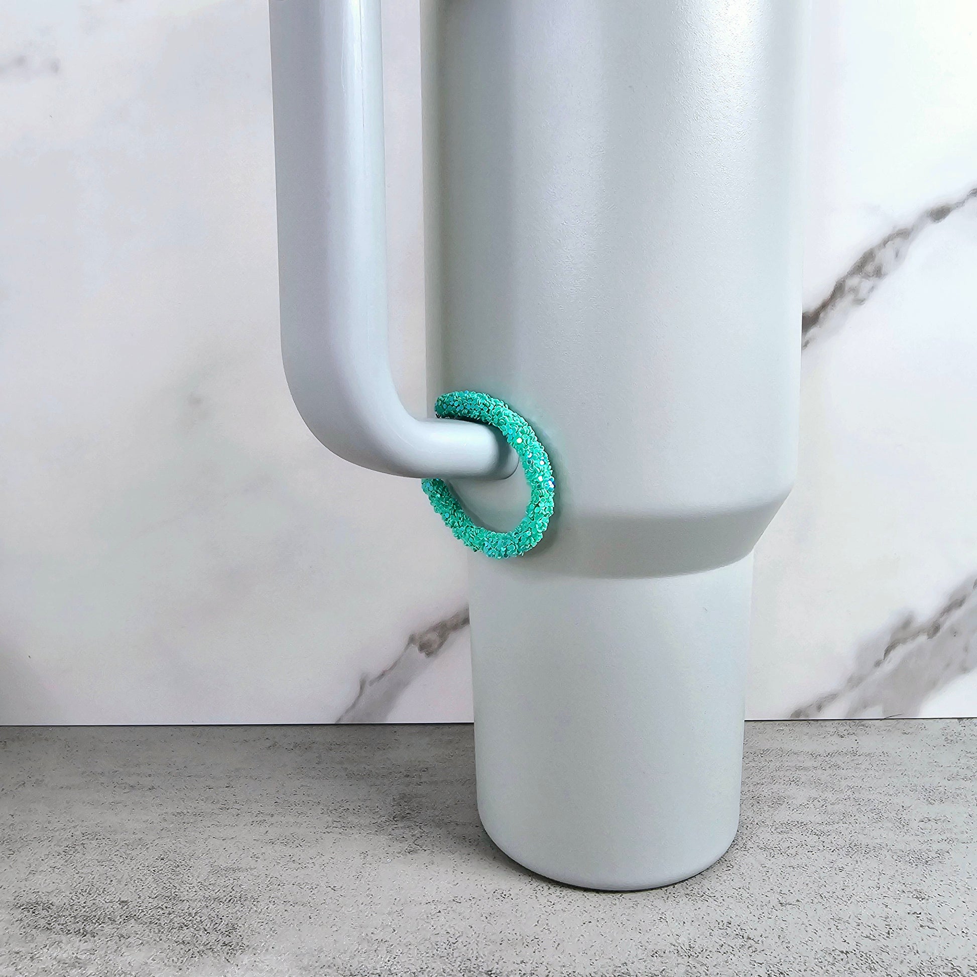 Aqua Handle Stacker, Tumbler Handle Charms, Tumbler Accessories, Tumbler Cup Charm, Gift for Wife, Daughter, Friend, or Coworker