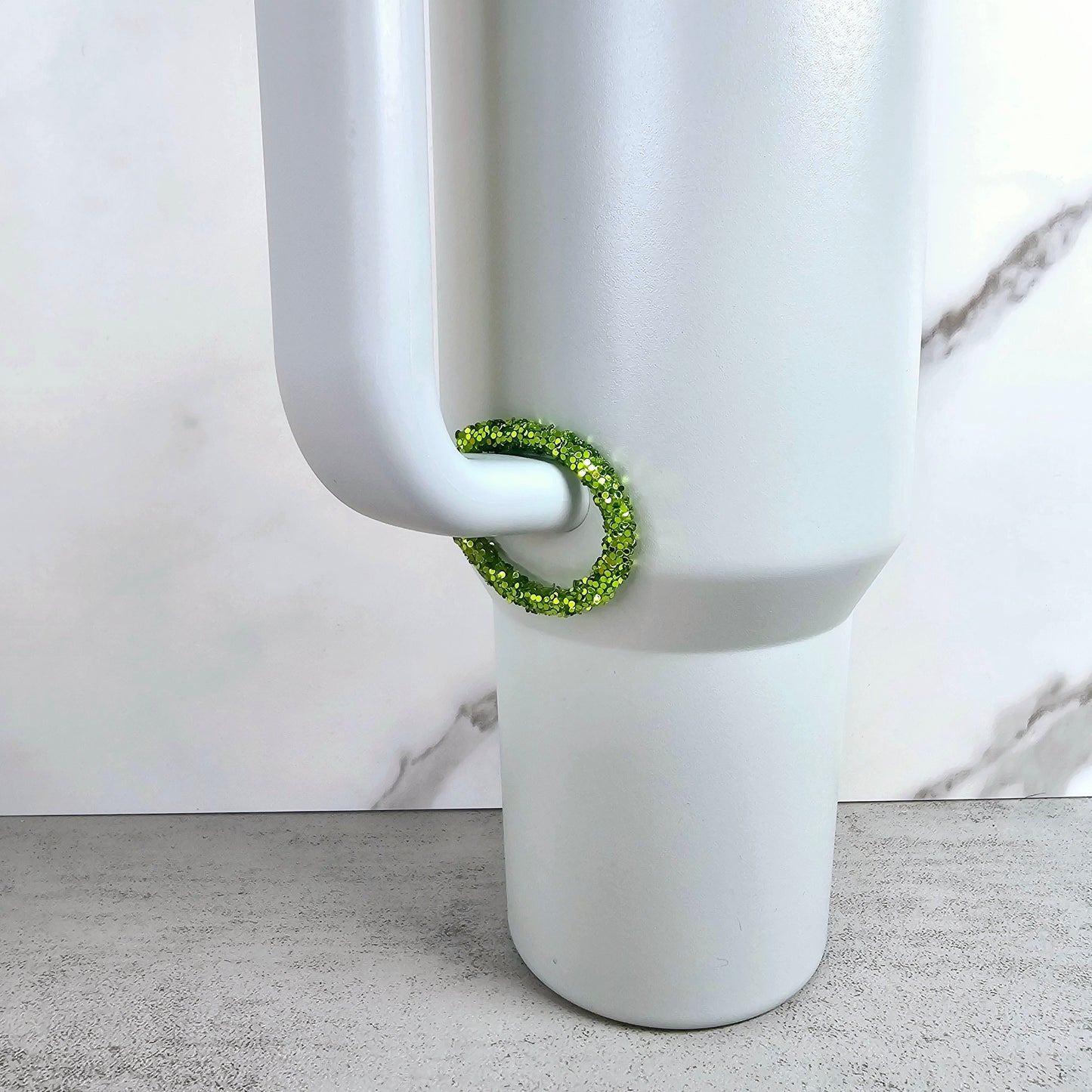 Bright Green Handle Stacker, Tumbler Handle Charms, Tumbler Accessories, Tumbler Cup Charms, Gift for Wife, Daughter, Friend, or Coworker