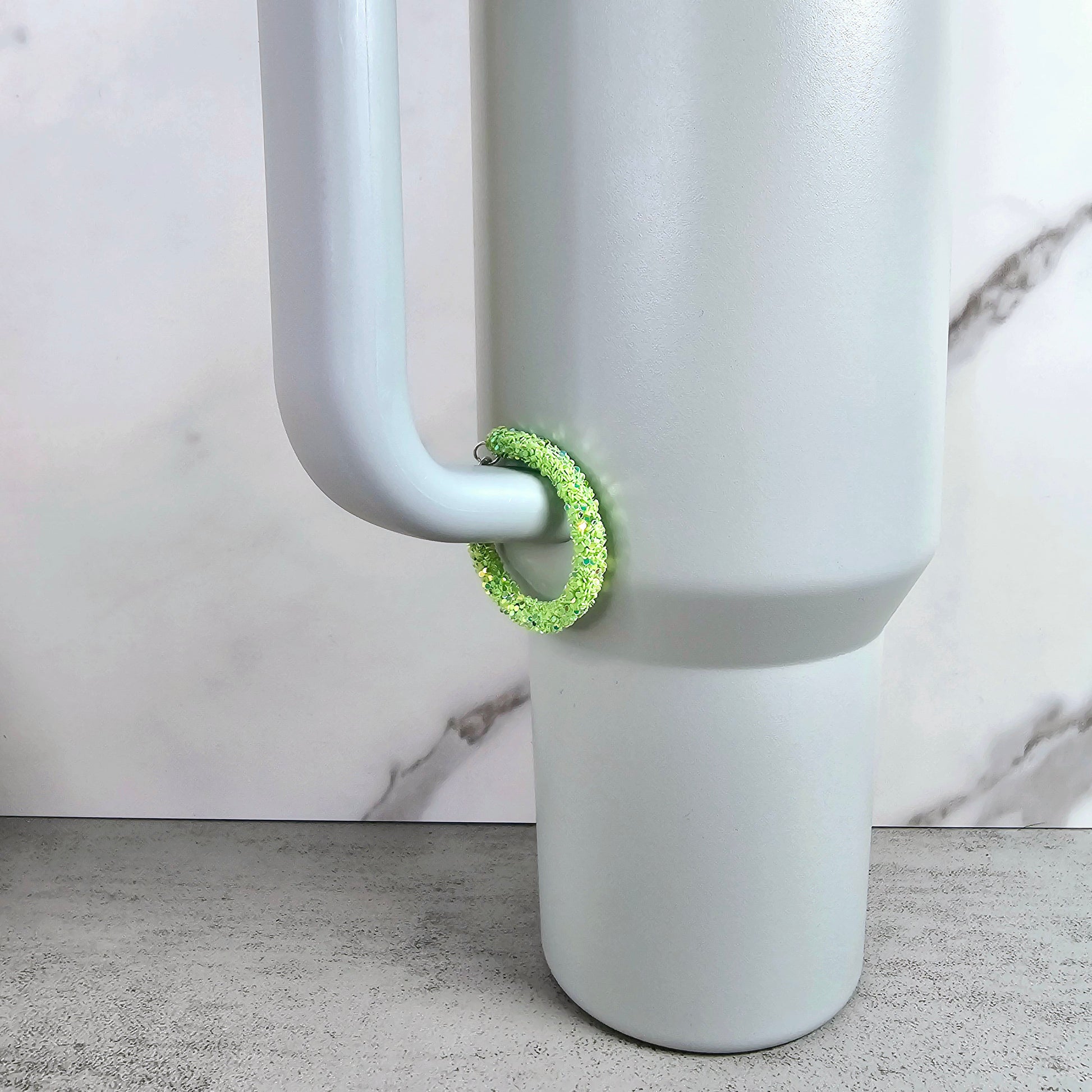 Lime Green Handle Stacker, Tumbler Handle Charms, Tumbler Accessories, Tumbler Cup Charms, Gift for Wife, Daughter, Friend, or Coworker