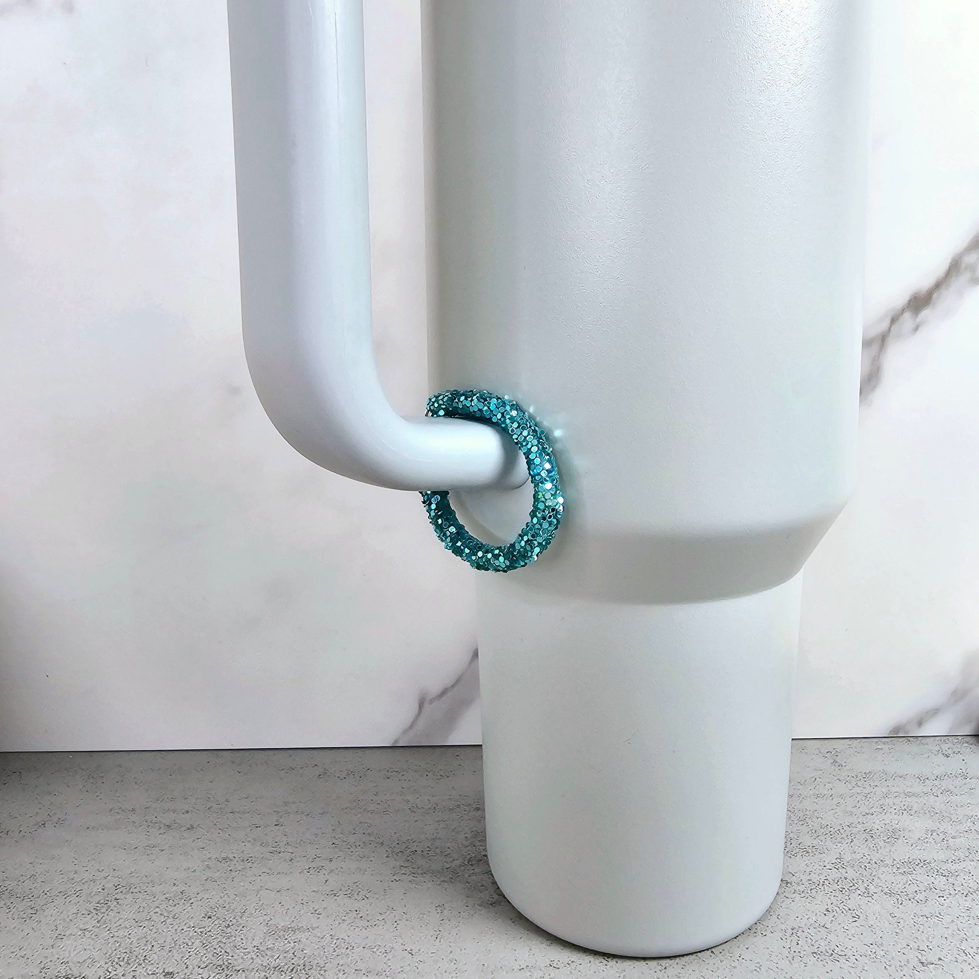 Teal Handle Stacker, Tumbler Handle Charms, Tumbler Accessories, Tumbler Cup Charm, Gift for Wife, Daughter, Friend, or Coworker