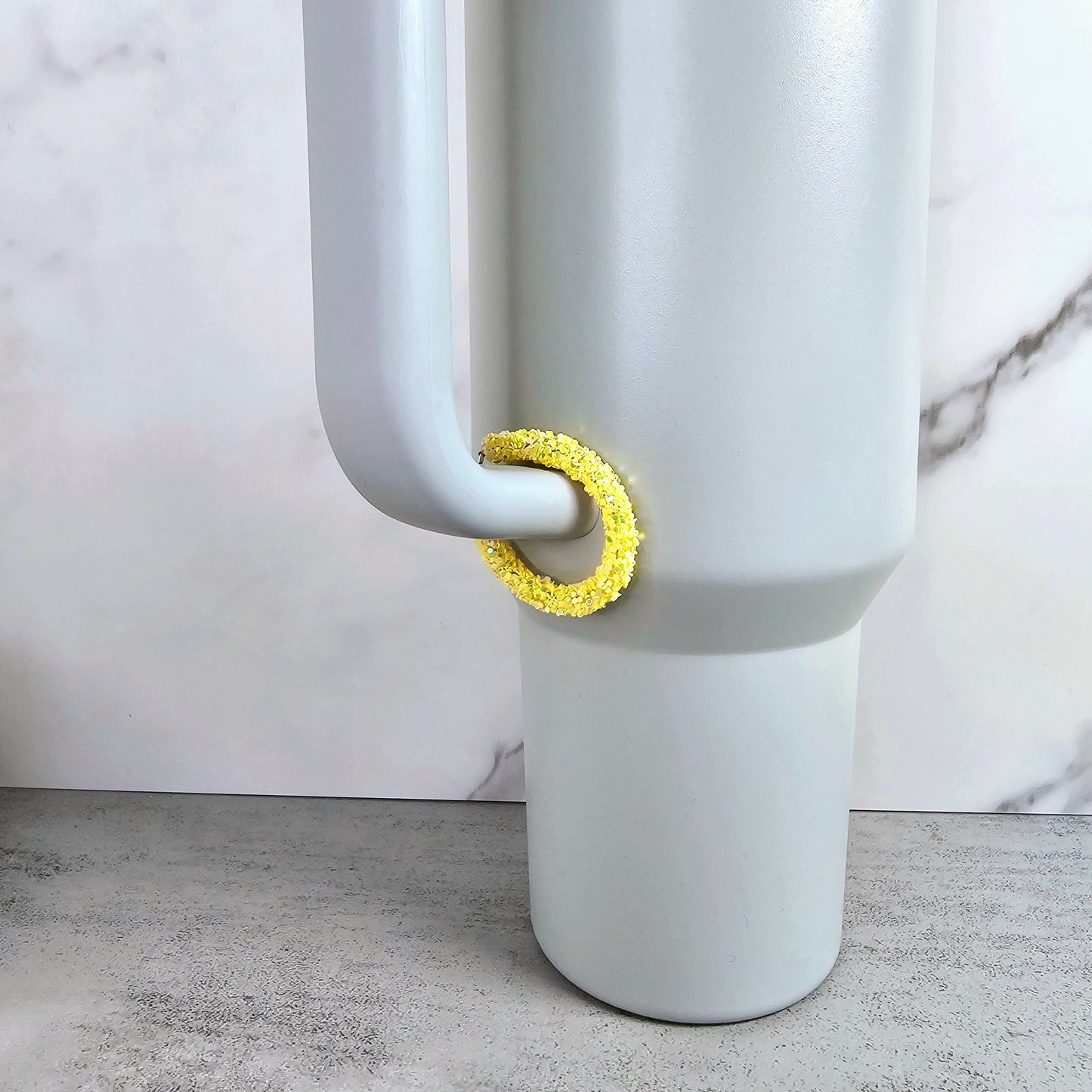 Yellow Handle Stacker, Tumbler Handle Charms, Tumbler Accessories, Tumbler Cup Charm, Gift for Wife, Daughter, Friend, or Coworker