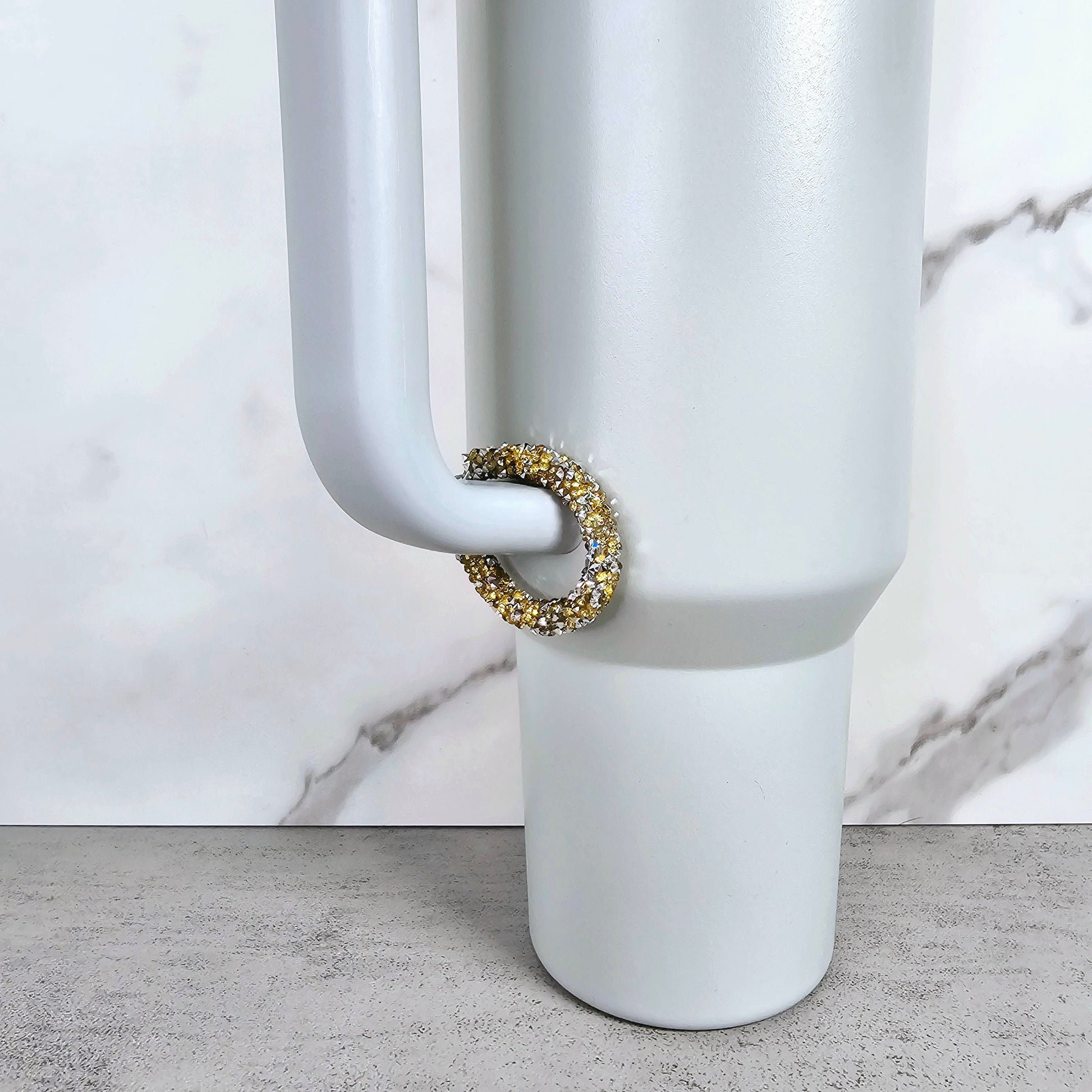 Gold and Silver Handle Stacker, Tumbler Handle Charms, Tumbler Accessories, Tumbler Cup Charms, Gift for Wife, Daughter, Friend, or Coworker