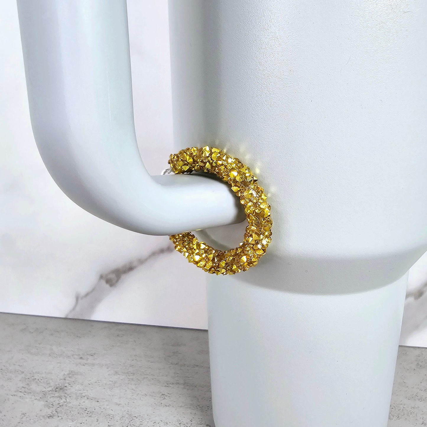 Gold Handle Stacker, Tumbler Handle Charms, Tumbler Accessories, Tumbler Cup Charms, Gift for Wife, Daughter, Friend, or Coworker