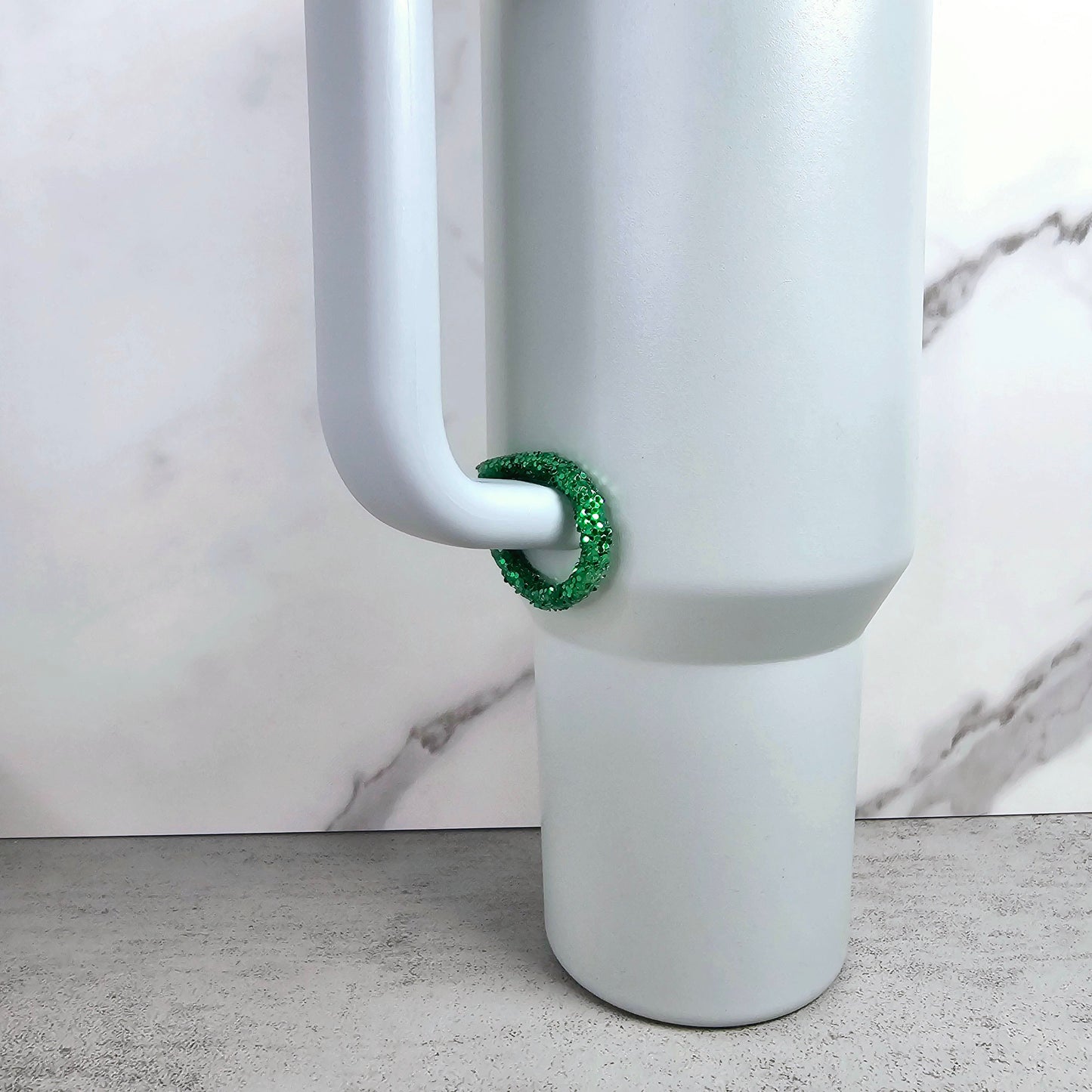 Green Handle Stacker, Tumbler Handle Charms, Tumbler Accessories, Tumbler Cup Charms, Gift for Wife, Daughter, Friend, or Coworker