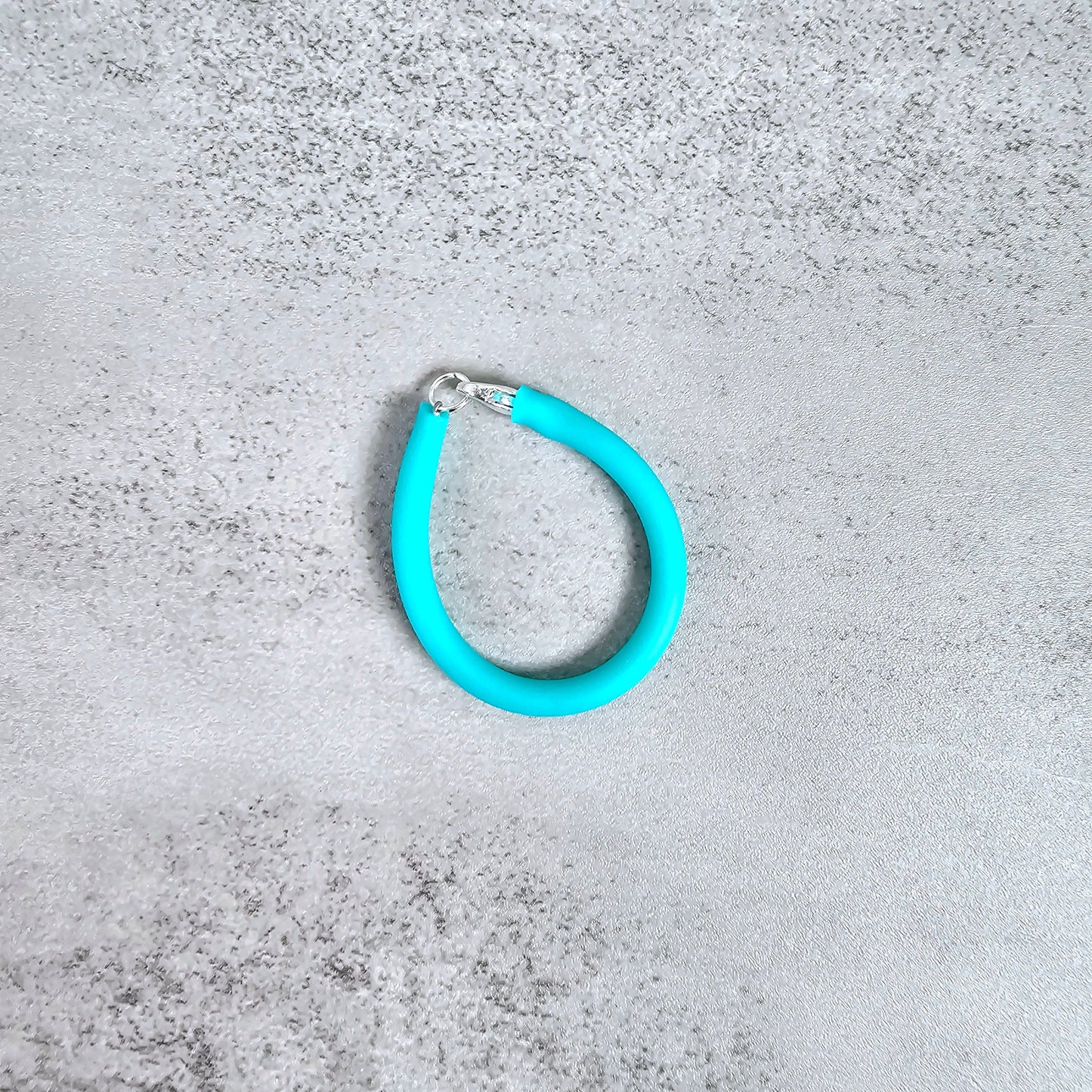 Turquoise Rubber Handle Stacker, Tumbler Handle Charms, Tumbler Accessories, Tumbler Cup Charm, Gift for Wife, Daughter, Friend, or Coworker