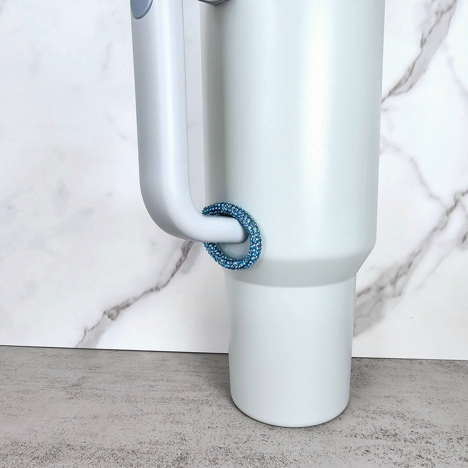 Aqua Handle Stacker, Tumbler Handle Charms, Tumbler Accessories, Tumbler Cup Charms, Gift for Wife, Daughter, Friend, or Coworker