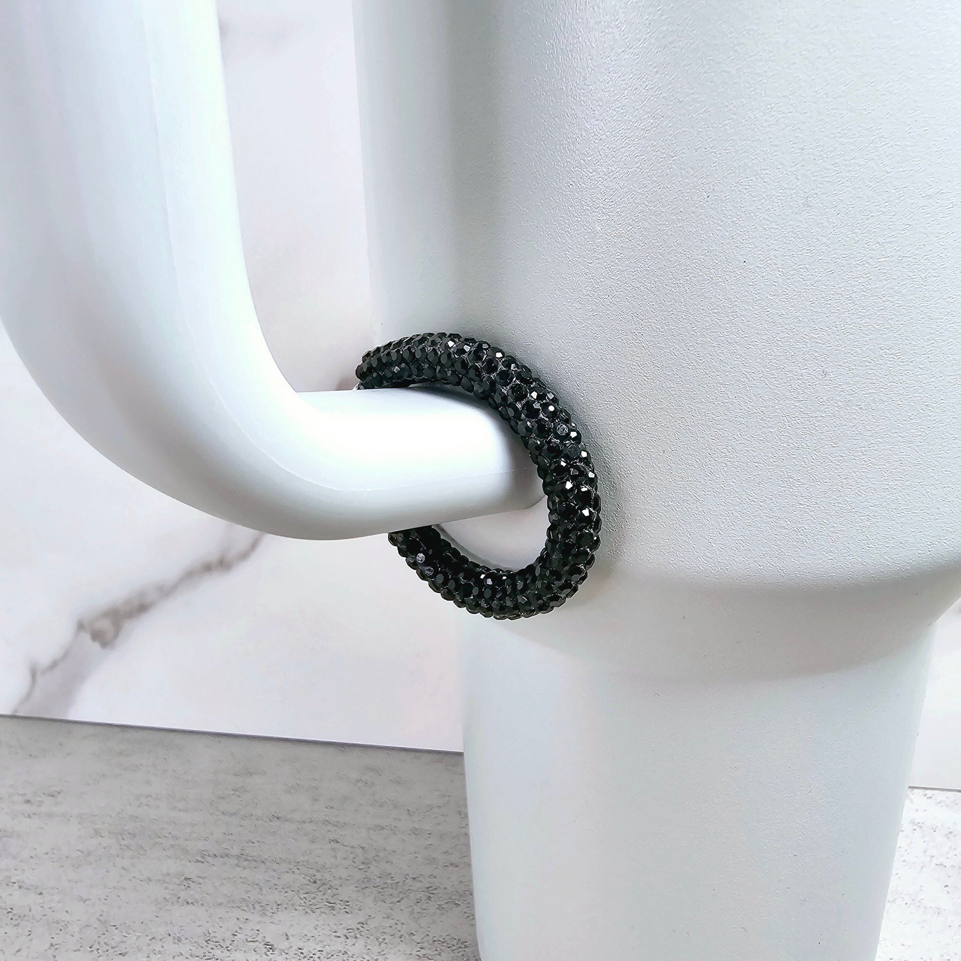 Black Handle Stacker, Tumbler Handle Charms, Tumbler Accessories, Tumbler Cup Charms, Gift for Wife, Daughter, Friend, or Coworker