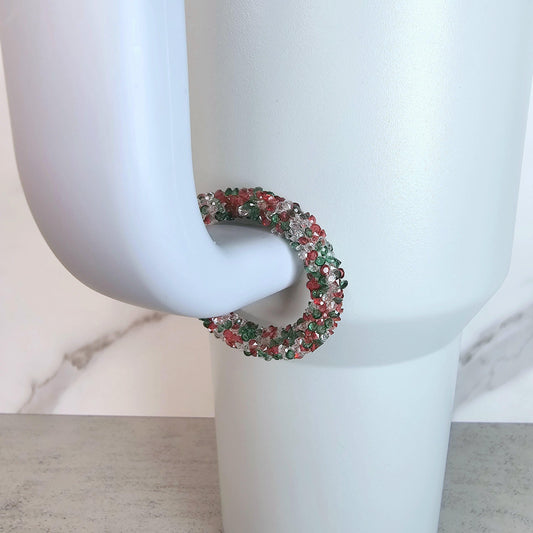 Christmas Handle Stacker, Tumbler Handle Charms, Tumbler Accessories, Tumbler Charms, Christmas Gift for Wife, Daughter, Friend, or Coworker