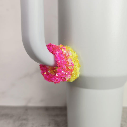 Strawberry Lemonade Set of 3 Handle Stackers, Tumbler Handle Charms, Tumbler Accessories, Cup Charms, Gift for Wife, Daughter, or Friend