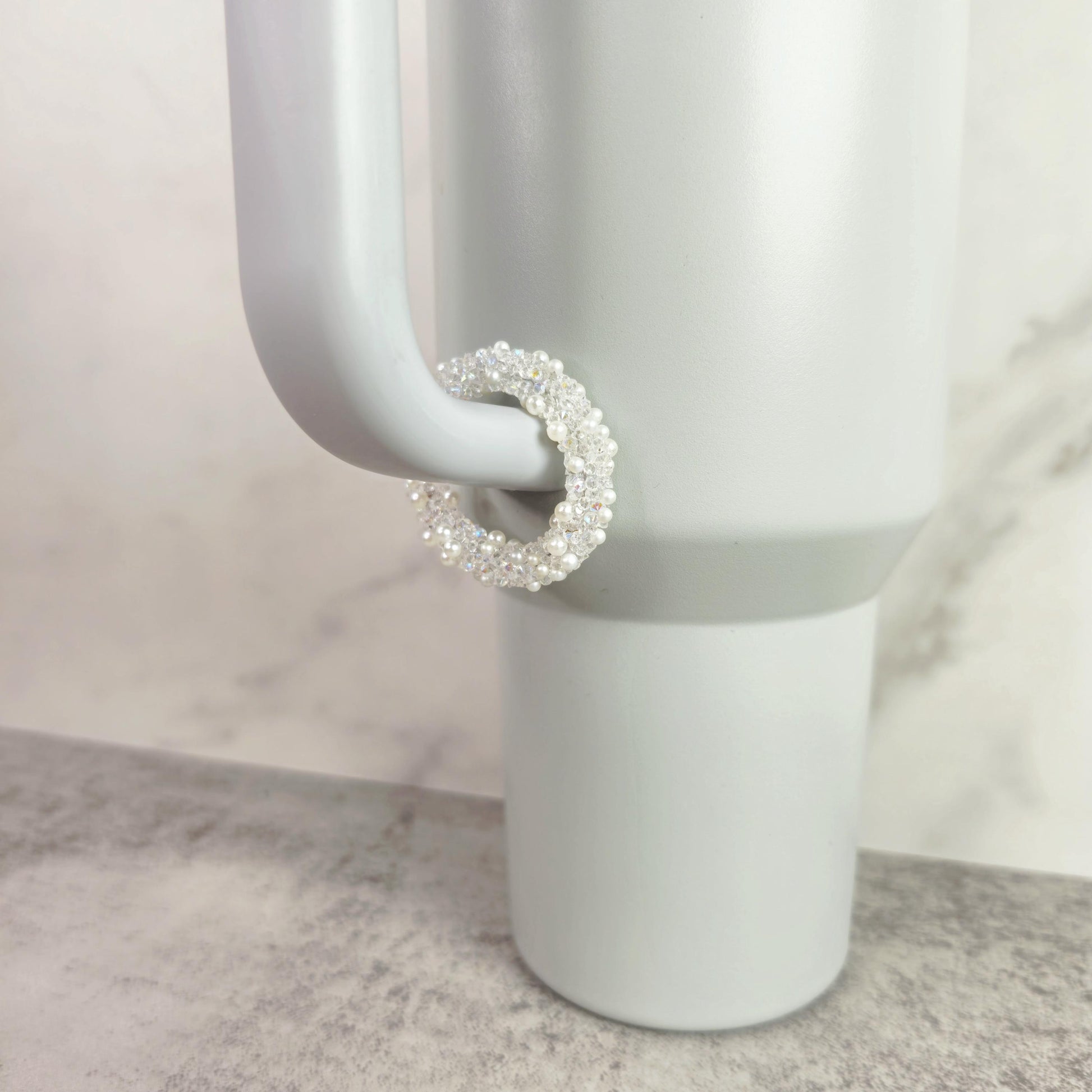 Diamonds and Pearls Handle Stacker, Tumbler Handle Charms, Tumbler Accessories, Tumbler Cup Charms, Gift for Wife, Daughter, or Friend